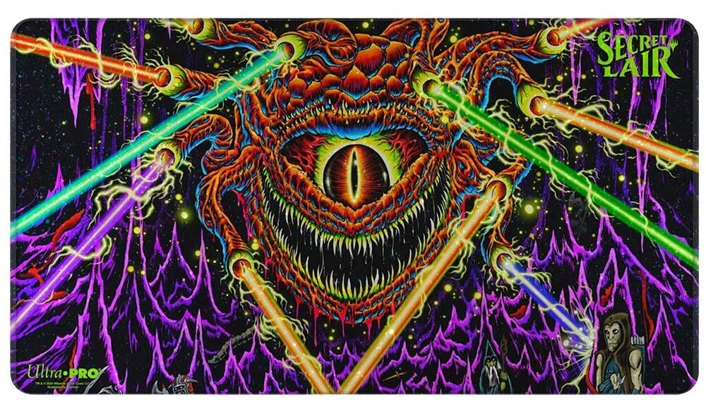 Image for Secret Lair x Dungeons & Dragons Karazikar the Eye Tyrant Stitched Edge Holofoil Playmat for Magic: The Gathering - Playmats