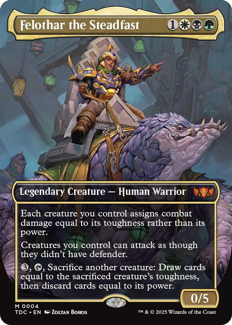 Felothar the Steadfast (Borderless) (4) (Tarkir: Dragonstorm) - PokeBox USA