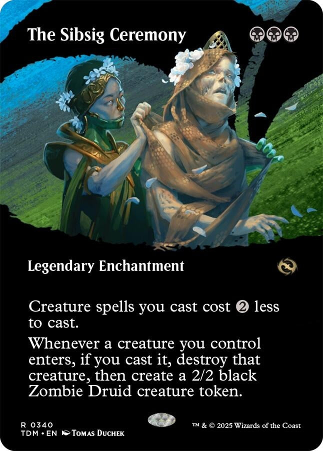 The Sibsig Ceremony (Borderless) (340) (Tarkir: Dragonstorm)