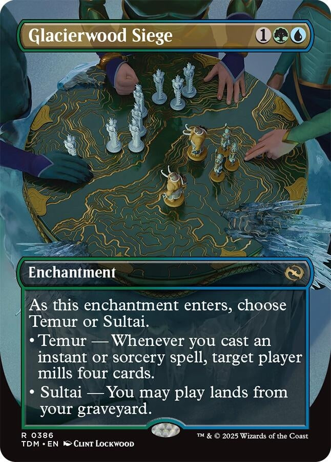 Glacierwood Siege (Borderless) (386) (Tarkir: Dragonstorm)
