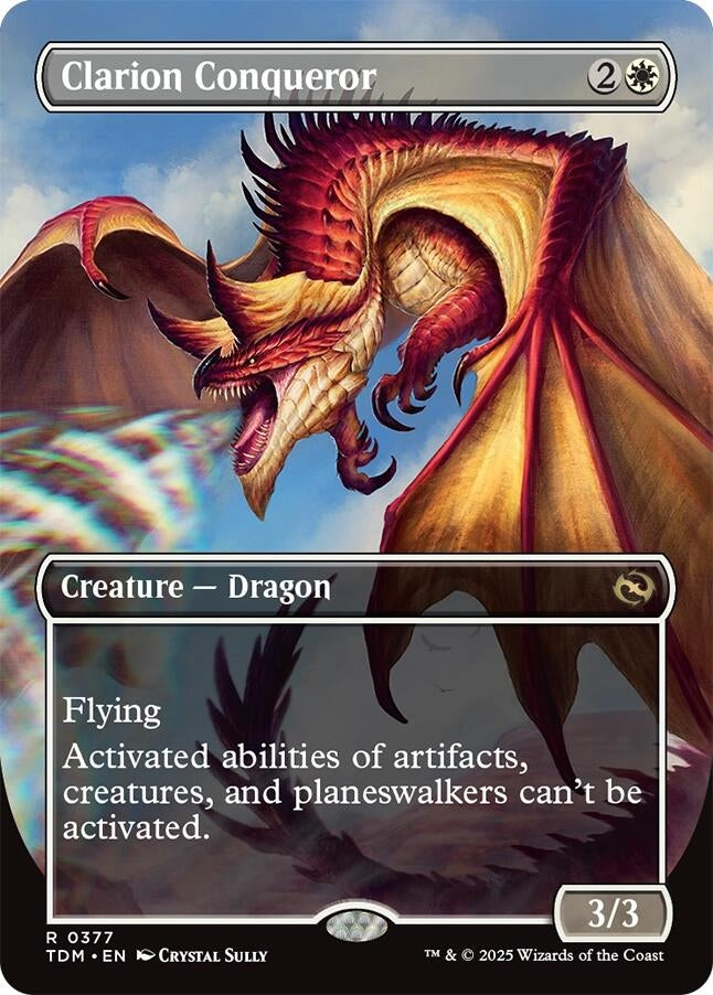 Clarion Conqueror (Borderless) (377) (Tarkir: Dragonstorm)