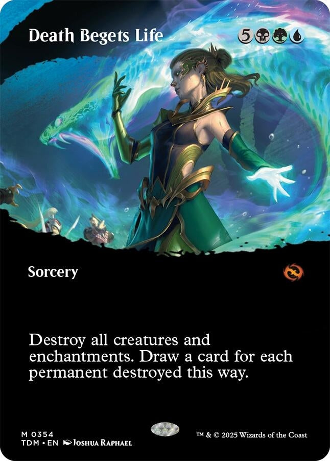 Death Begets Life (Borderless) (354) (Tarkir: Dragonstorm)