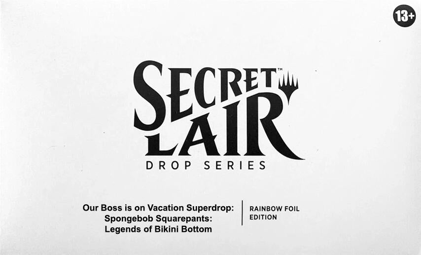 Image for Secret Lair Drop: Our Boss is on Vacation Superdrop: Spongebob Squarepants: Legends of Bikini Bottom - Rainbow Foil Edition - Magic: The Gathering