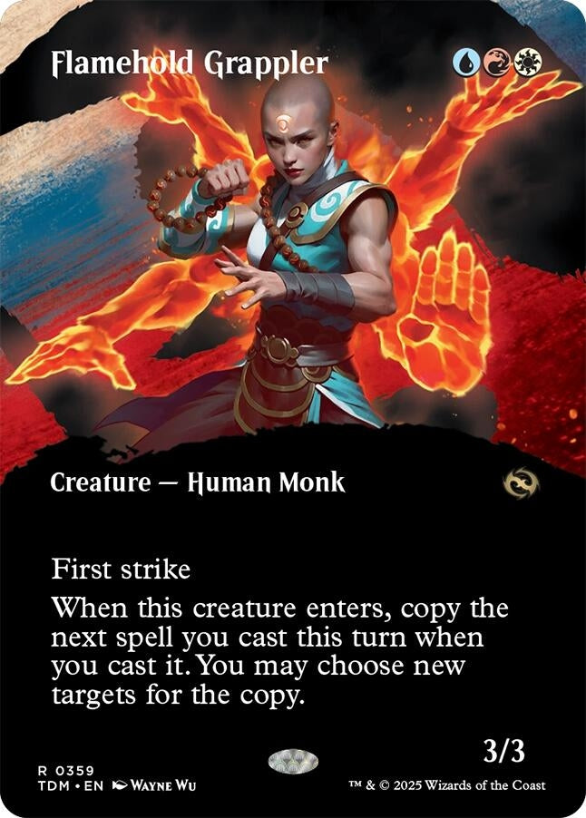 Flamehold Grappler (Borderless) (359) (Tarkir: Dragonstorm)
