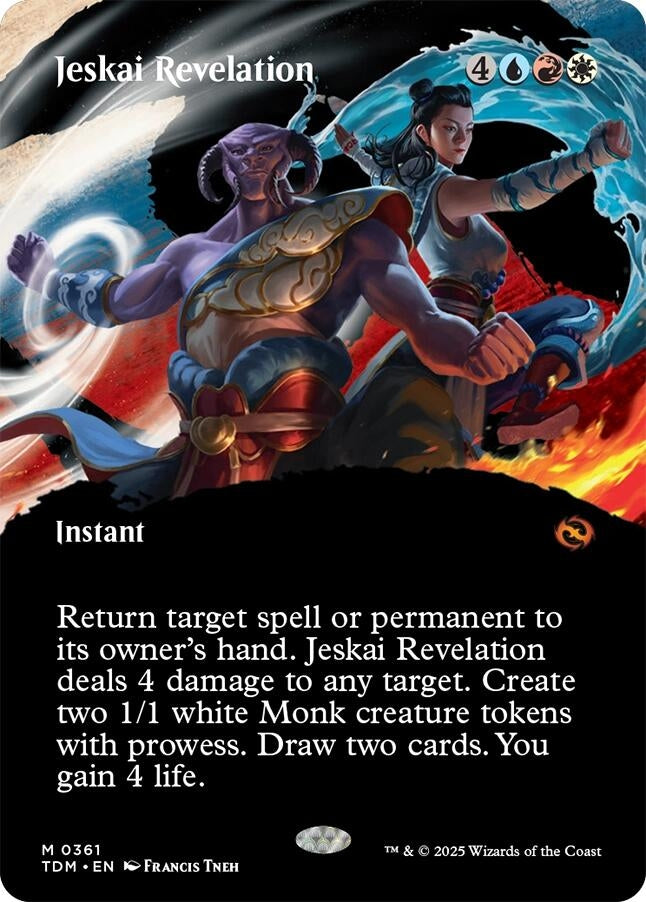 Jeskai Revelation (Borderless) (361) (Tarkir: Dragonstorm) - PokeBox USA
