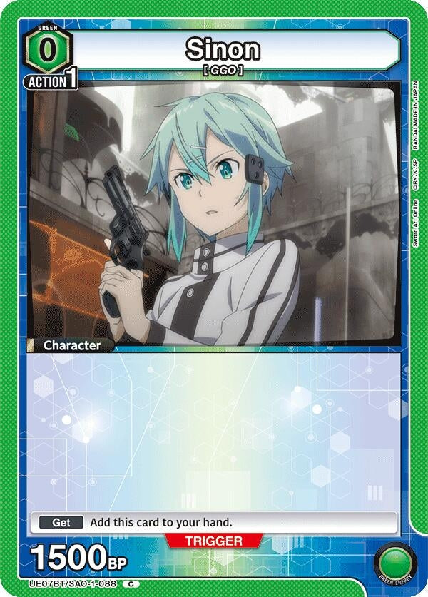 Image for Sinon (088) (Box Topper Foil) (UE07BT/SAO-1-088) (UE07BT: Sword Art Online) (UE07BT) - Union Arena