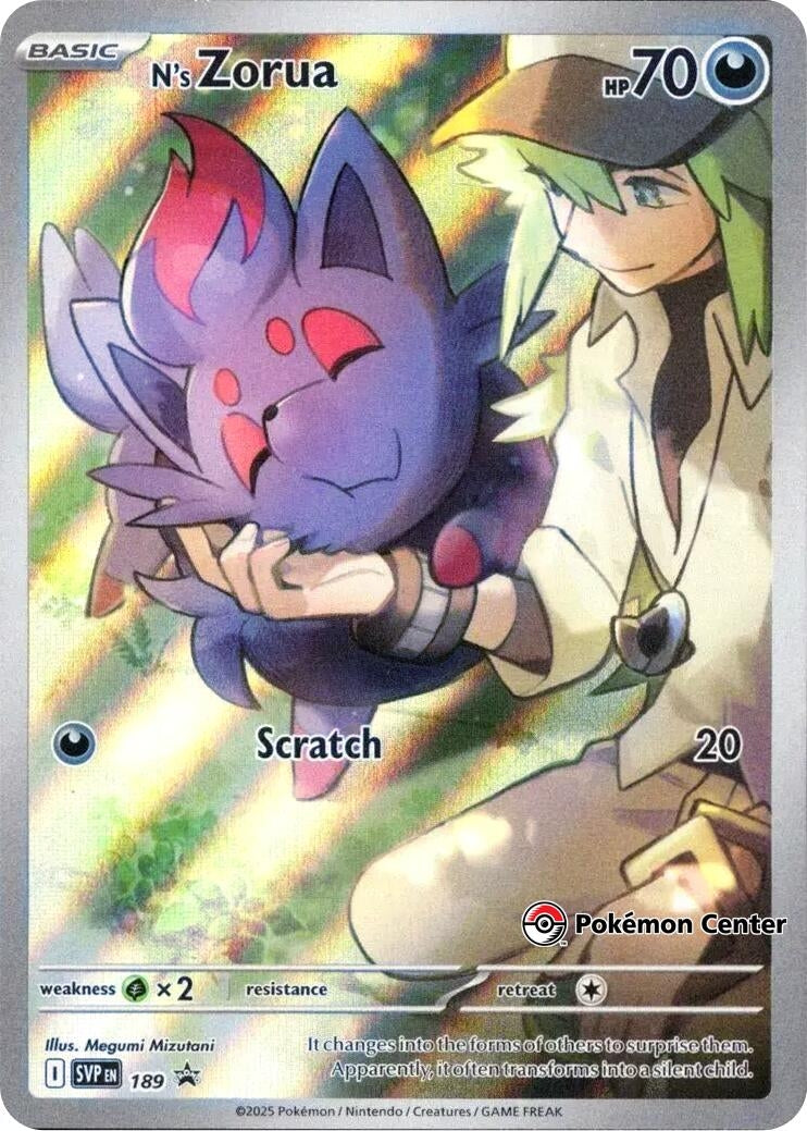 Image for N's Zorua - 189 (Pokemon Center Exclusive) (189) (SV: Scarlet & Violet Promo Cards) (SVP) - Pokemon