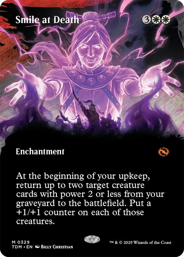 Smile at Death (Borderless) (329) (Tarkir: Dragonstorm)