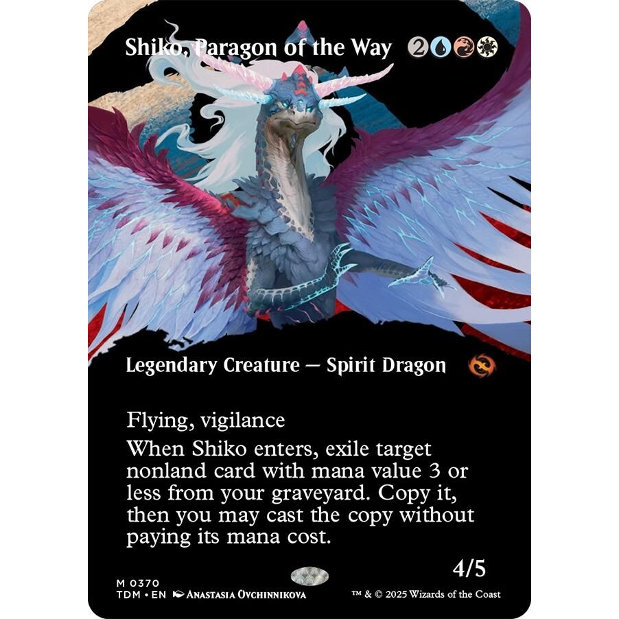 Shiko, Paragon of the Way (Borderless) (370) (Tarkir: Dragonstorm) - PokeBox USA