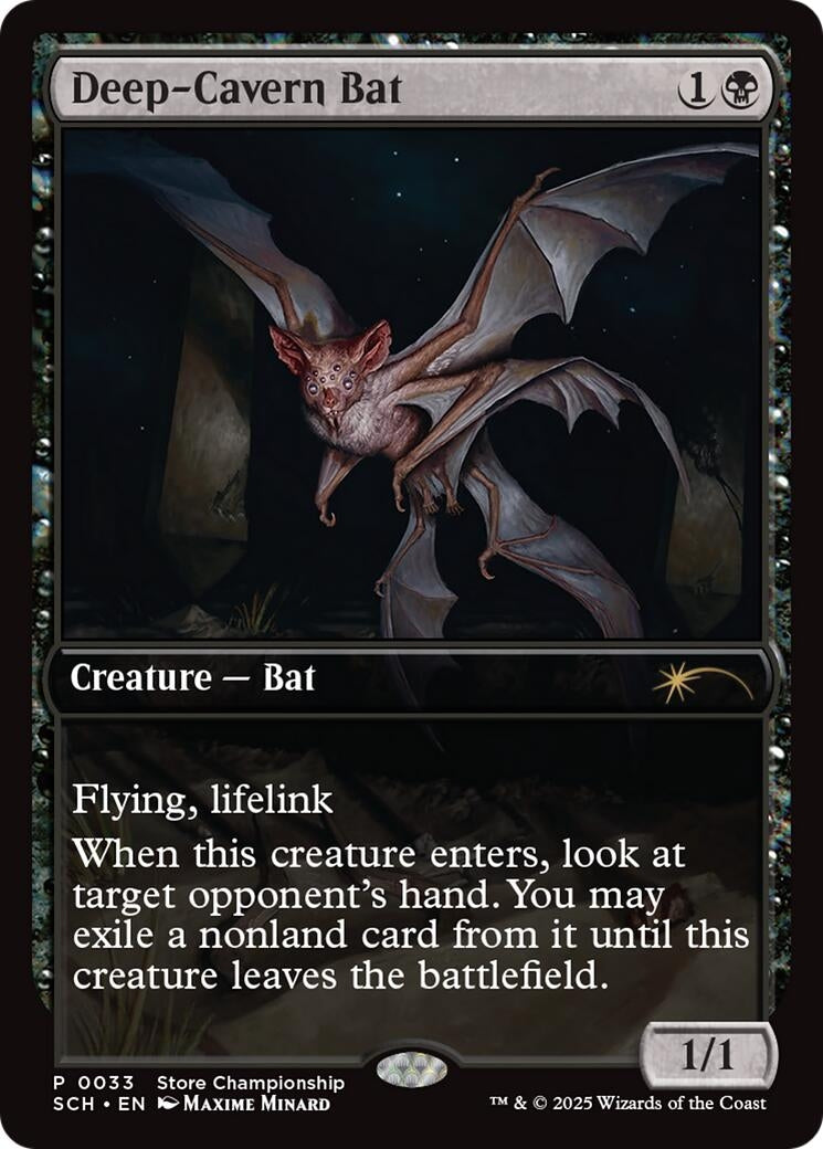 Deep-Cavern Bat (33) (Game Day & Store Championship Promos)
