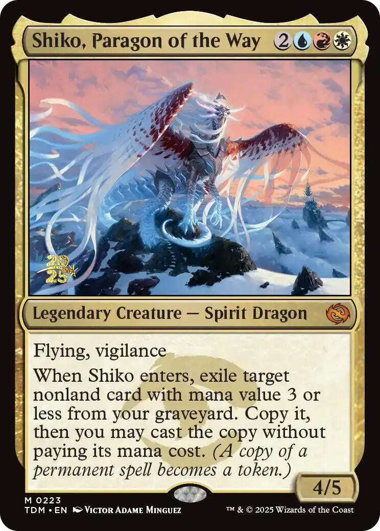 Shiko, Paragon of the Way (223) (Prerelease Cards)