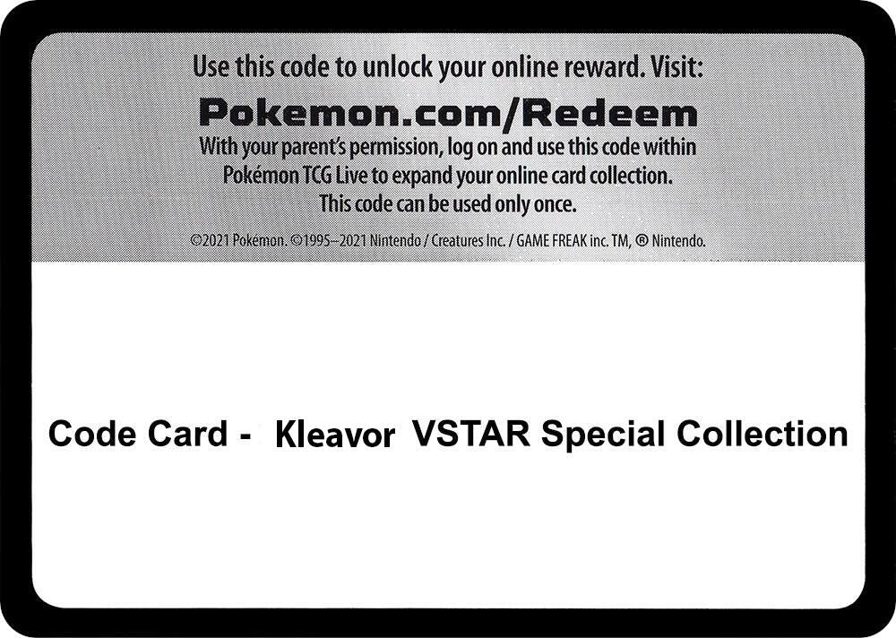 Image for Code Card - Kleavor VSTAR Special Collection (Miscellaneous Cards & Products) (MCAP) - Pokemon