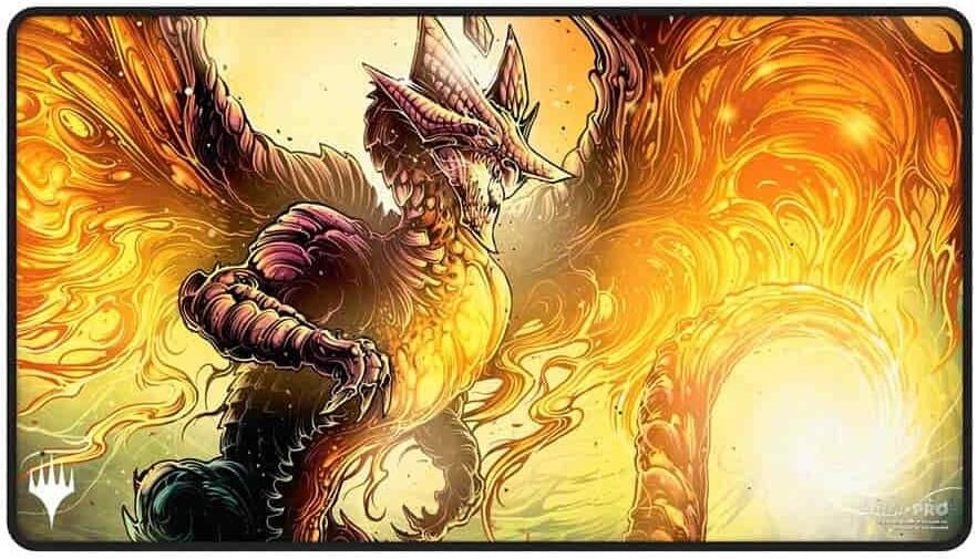 Image for Tarkir: Dragonstorm Black Stitched Playmat for Magic: The Gathering - Abzan - Playmats