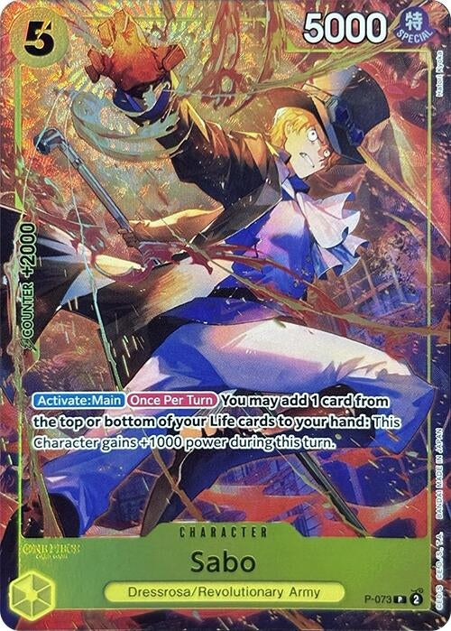 Image for Sabo (Premium Card Collection -Best Selection Vol. 3-) (P-073) (One Piece Promotion Cards) (OP-PR) - One Piece Card Game