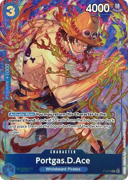 Image for Portgas.D.Ace (Premium Card Collection -Best Selection Vol. 3-) (P-074) (One Piece Promotion Cards) (OP-PR) - One Piece Card Game