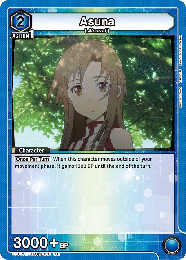 Image for Asuna (036) (UE07ST/SAO-1-036) (UE07ST: Sword Art Online Starter Deck) (UE07ST) - Union Arena