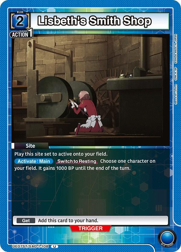 Image for Lisbeth's Smith Shop (UE07ST/SAO-1-108) (UE07ST: Sword Art Online Starter Deck) (UE07ST) - Union Arena