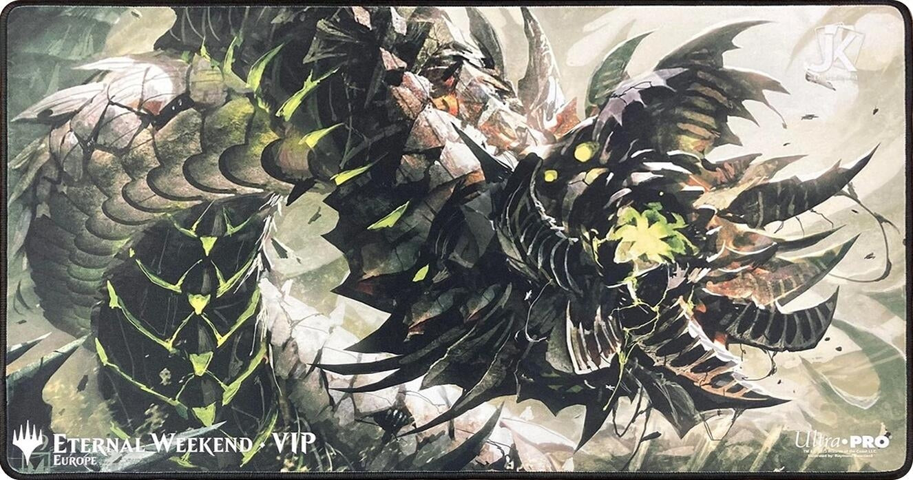 Image for Eternal Weekend VIP 2023 Ultra Pro Exclusive Playmat for Magic: The Gathering - Wurmcoil Engine - Playmats