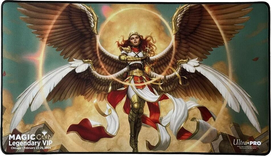 Image for MagicCon Legendary VIP 2024 Ultra Pro Exclusive Playmat for Magic: The Gathering - Feather, Radiant Arbiter - Playmats