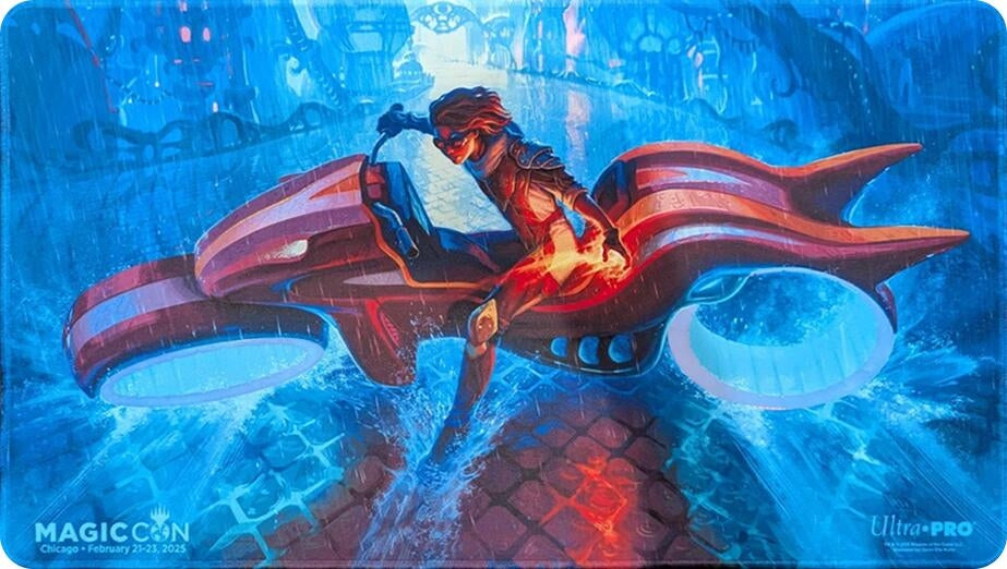 Image for MagicCon 2024 Ultra Pro Exclusive Playmat for Magic: The Gathering - Foil Chandra, Spark Hunter (Chicago) - Playmats