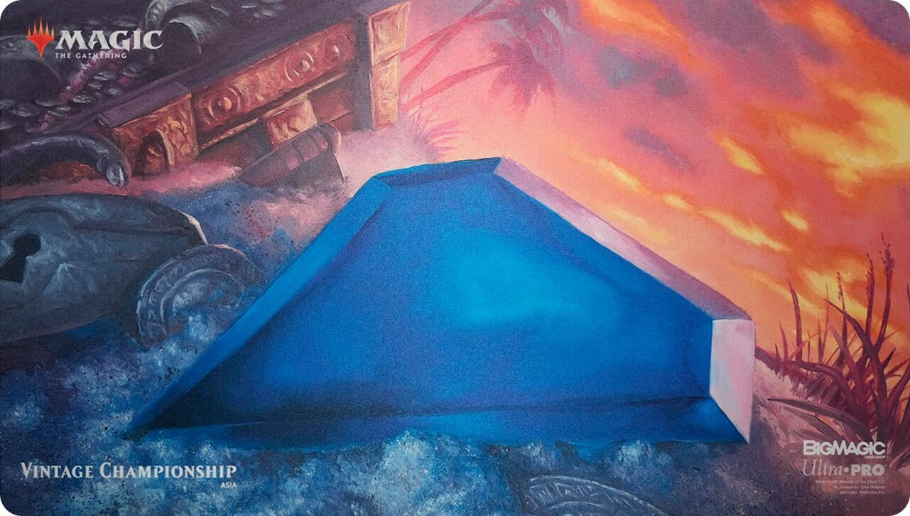 Image for Eternal Weekend Vintage Championship 2019 Ultra Pro Exclusive Playmat for Magic: The Gathering - Mox Sapphire (Asia) - Playmats