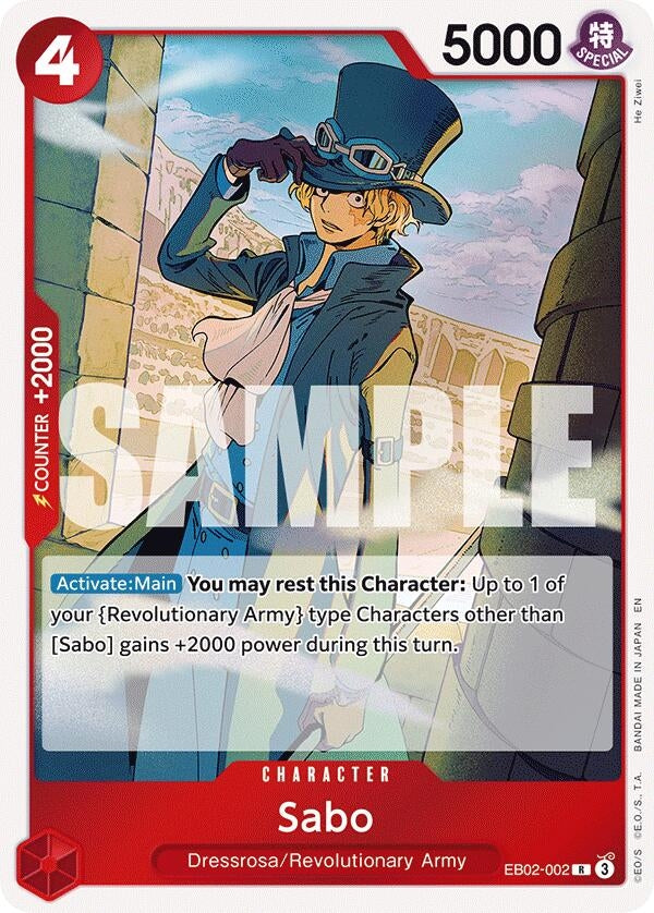 Image for Sabo (EB02-002) (Extra Booster: Anime 25th Collection) (EB-02) - One Piece Card Game