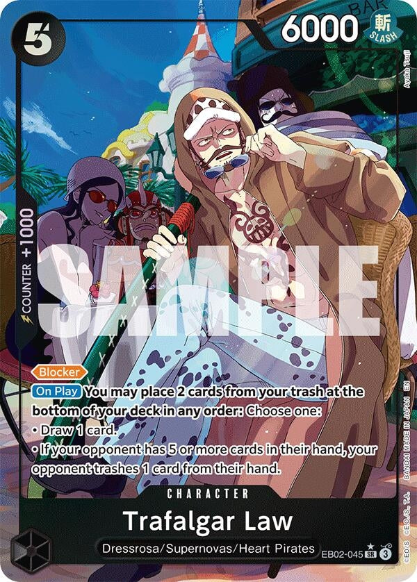Image for Trafalgar Law (Alternate Art) (EB02-045) (Extra Booster: Anime 25th Collection) (EB-02) - One Piece Card Game