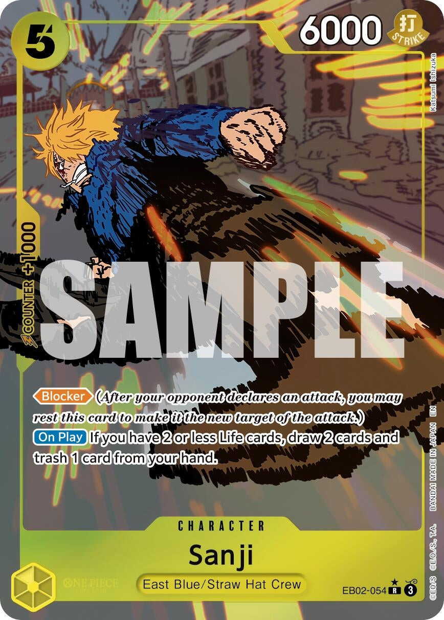 Image for Sanji (Alternate Art) (EB02-054) (Extra Booster: Anime 25th Collection) (EB-02) - One Piece Card Game