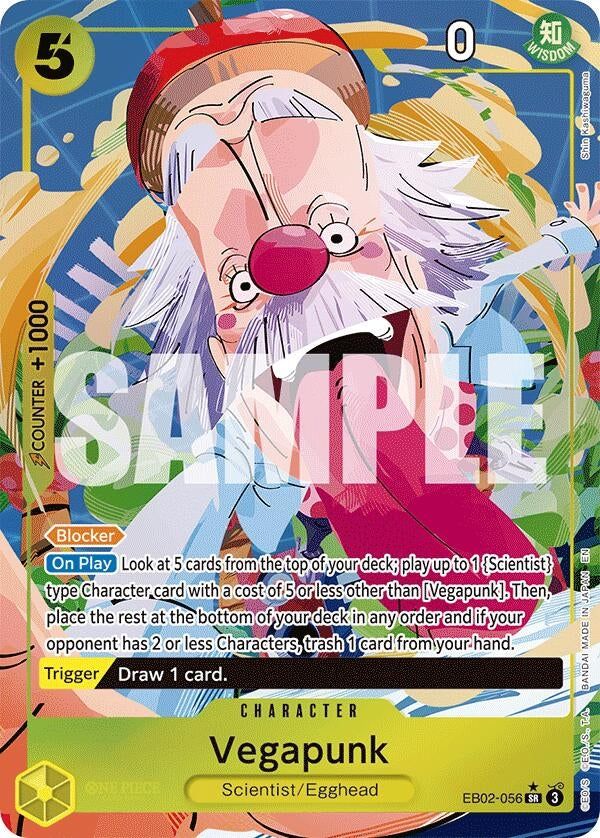 Image for Vegapunk (Alternate Art) (EB02-056) (Extra Booster: Anime 25th Collection) (EB-02) - One Piece Card Game