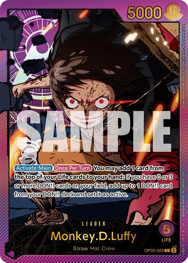 Image for Monkey.D.Luffy (SP) (OP05-060) (Extra Booster: Anime 25th Collection) (EB-02) - One Piece Card Game