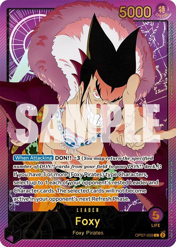 Image for Foxy (SP) (OP07-059) (Extra Booster: Anime 25th Collection) (EB-02) - One Piece Card Game