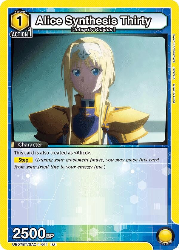 Image for Alice Synthesis Thirty (011) (UE07BT/SAO-1-011) (UE07BT: Sword Art Online) (UE07BT) - Union Arena