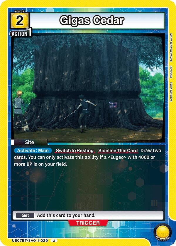 Image for Gigas Cedar (UE07BT/SAO-1-029) (UE07BT: Sword Art Online) (UE07BT) - Union Arena