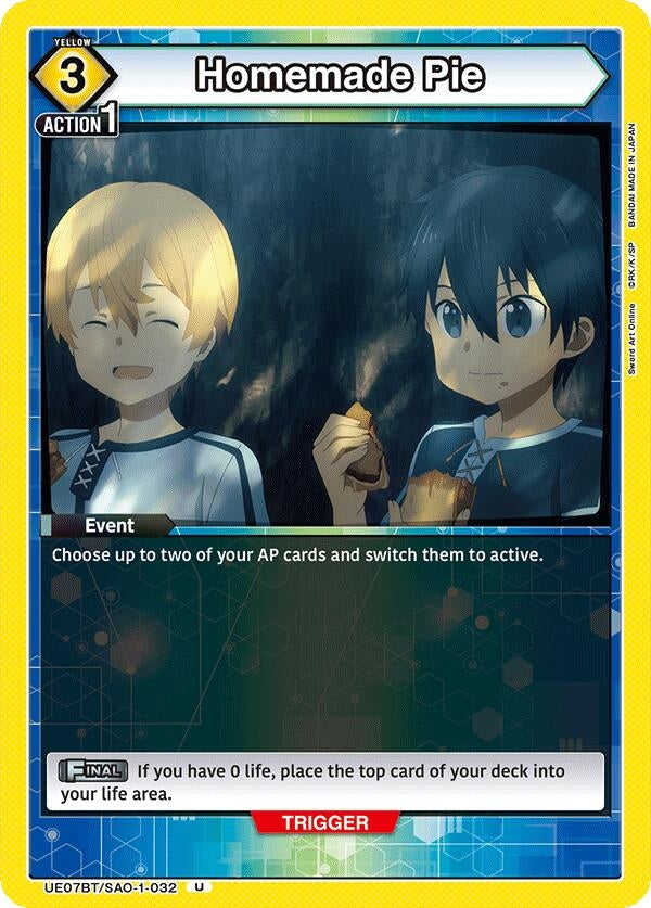 Image for Homemade Pie (UE07BT/SAO-1-032) (UE07BT: Sword Art Online) (UE07BT) - Union Arena
