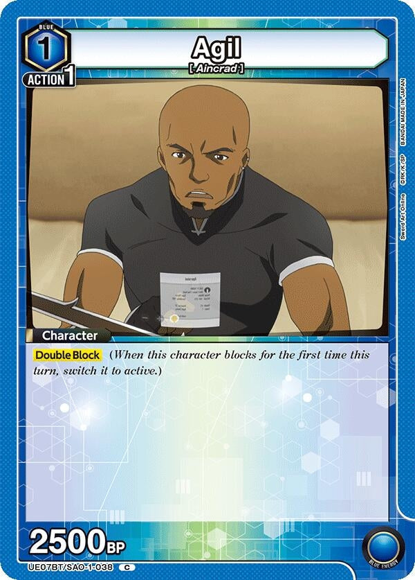 Image for Agil (UE07BT/SAO-1-038) (UE07BT: Sword Art Online) (UE07BT) - Union Arena