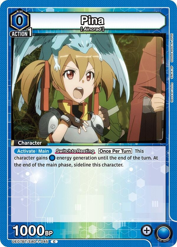 Image for Pina (UE07BT/SAO-1-045) (UE07BT: Sword Art Online) (UE07BT) - Union Arena
