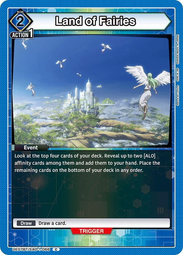 Image for Land of Fairies (UE07BT/SAO-1-066) (UE07BT: Sword Art Online) (UE07BT) - Union Arena