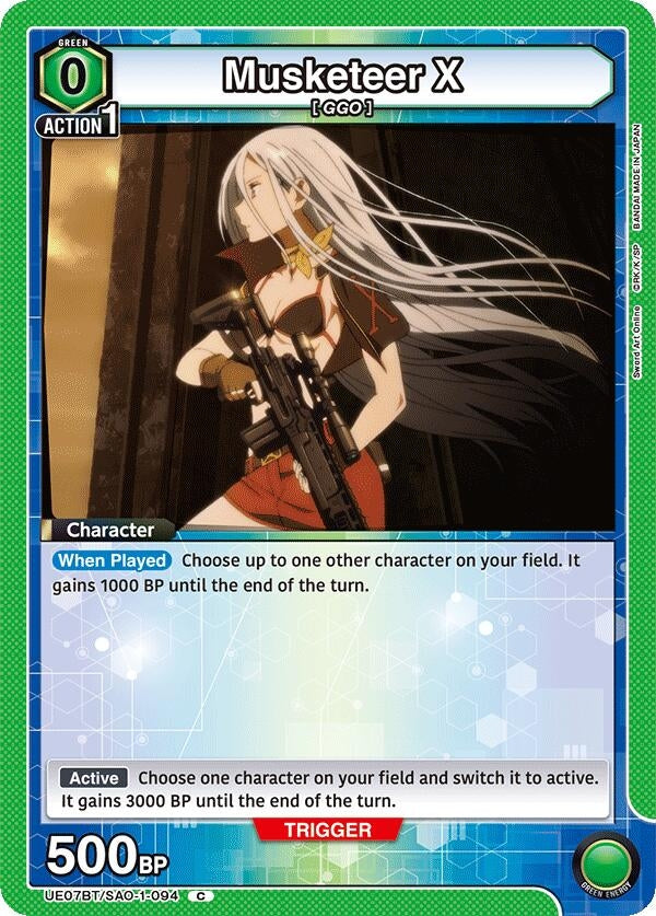Image for Musketeer X (UE07BT/SAO-1-094) (UE07BT: Sword Art Online) (UE07BT) - Union Arena