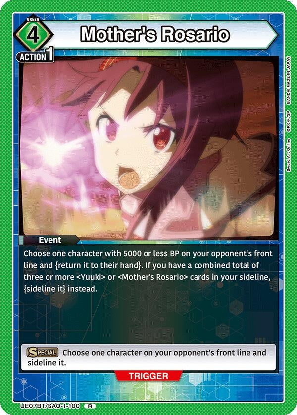 Image for Mother's Rosario (UE07BT/SAO-1-100) (UE07BT: Sword Art Online) (UE07BT) - Union Arena
