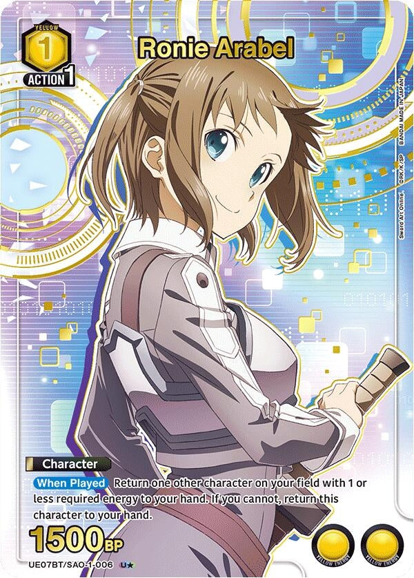 Image for Ronie Arabel (U*) (UE07BT/SAO-1-006) (UE07BT: Sword Art Online) (UE07BT) - Union Arena