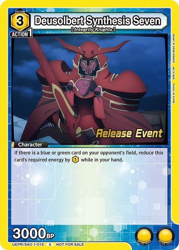 Image for Deusolbert Synthesis Seven (UEPR/SAO-1-015) (UE07BT: Sword Art Online Release Event Cards) (UE07BT_RE) - Union Arena
