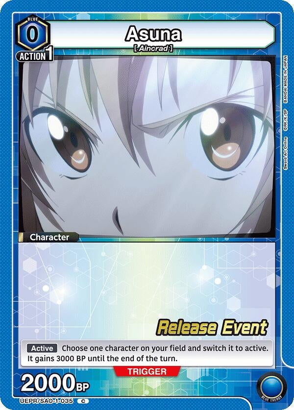 Image for Asuna (035) (UEPR/SAO-1-035) (UE07BT: Sword Art Online Release Event Cards) (UE07BT_RE) - Union Arena