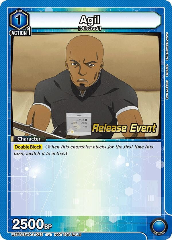 Image for Agil (UEPR/SAO-1-038) (UE07BT: Sword Art Online Release Event Cards) (UE07BT_RE) - Union Arena