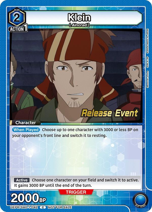 Image for Klein (042) (UEPR/SAO-1-042) (UE07BT: Sword Art Online Release Event Cards) (UE07BT_RE) - Union Arena