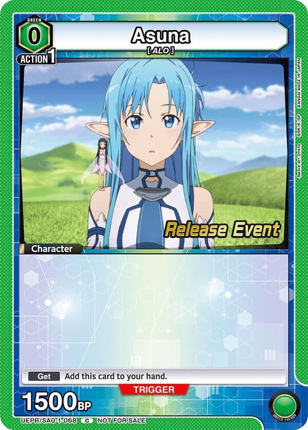 Image for Asuna (068) (UEPR/SAO-1-068) (UE07BT: Sword Art Online Release Event Cards) (UE07BT_RE) - Union Arena
