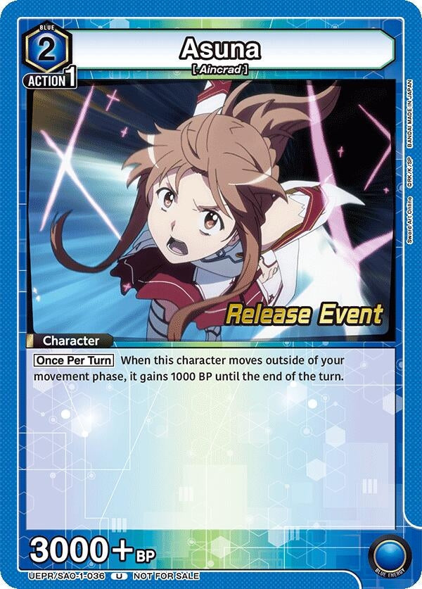 Image for Asuna (036) (UEPR/SAO-1-036) (UE07BT: Sword Art Online Release Event Cards) (UE07BT_RE) - Union Arena