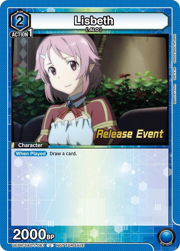 Image for Lisbeth (061) (UEPR/SAO-1-061) (UE07BT: Sword Art Online Release Event Cards) (UE07BT_RE) - Union Arena