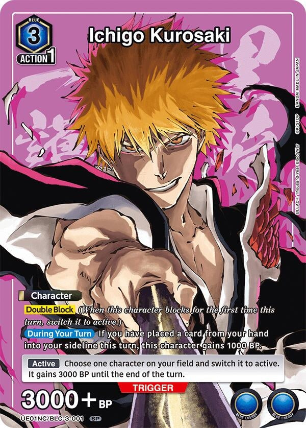 Image for Ichigo Kurosaki (UE01NC/BLC-3-001) (UE01NC: New Card Selection: BLEACH: Thousand-Year Blood War) (UE01NC) - Union Arena