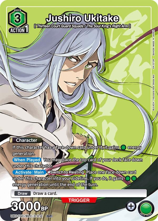Image for Jushiro Ukitake (UE01NC/BLC-3-011) (UE01NC: New Card Selection: BLEACH: Thousand-Year Blood War) (UE01NC) - Union Arena