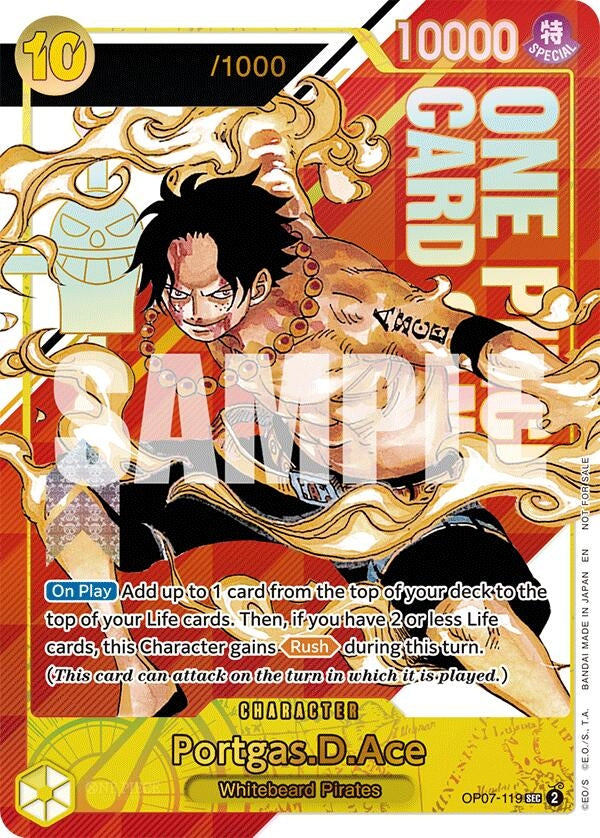 Image for Portgas.D.Ace (Serial Numbered) (OP07-119) (One Piece Promotion Cards) (OP-PR) - One Piece Card Game